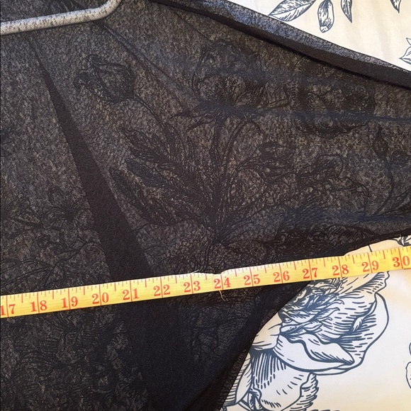 Black Sheer Zip-Up Jacket - Picture 7 of 7